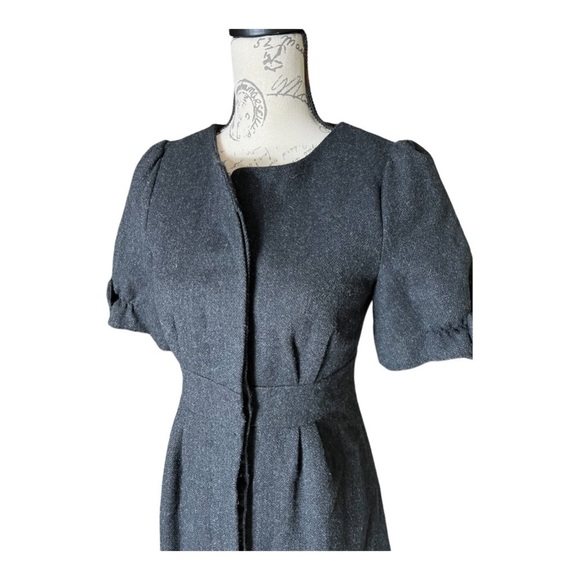 BEAUTIFUL French design wool button down dress.size EU 36/ equivalent to US 6 /S - Picture 4 of 8